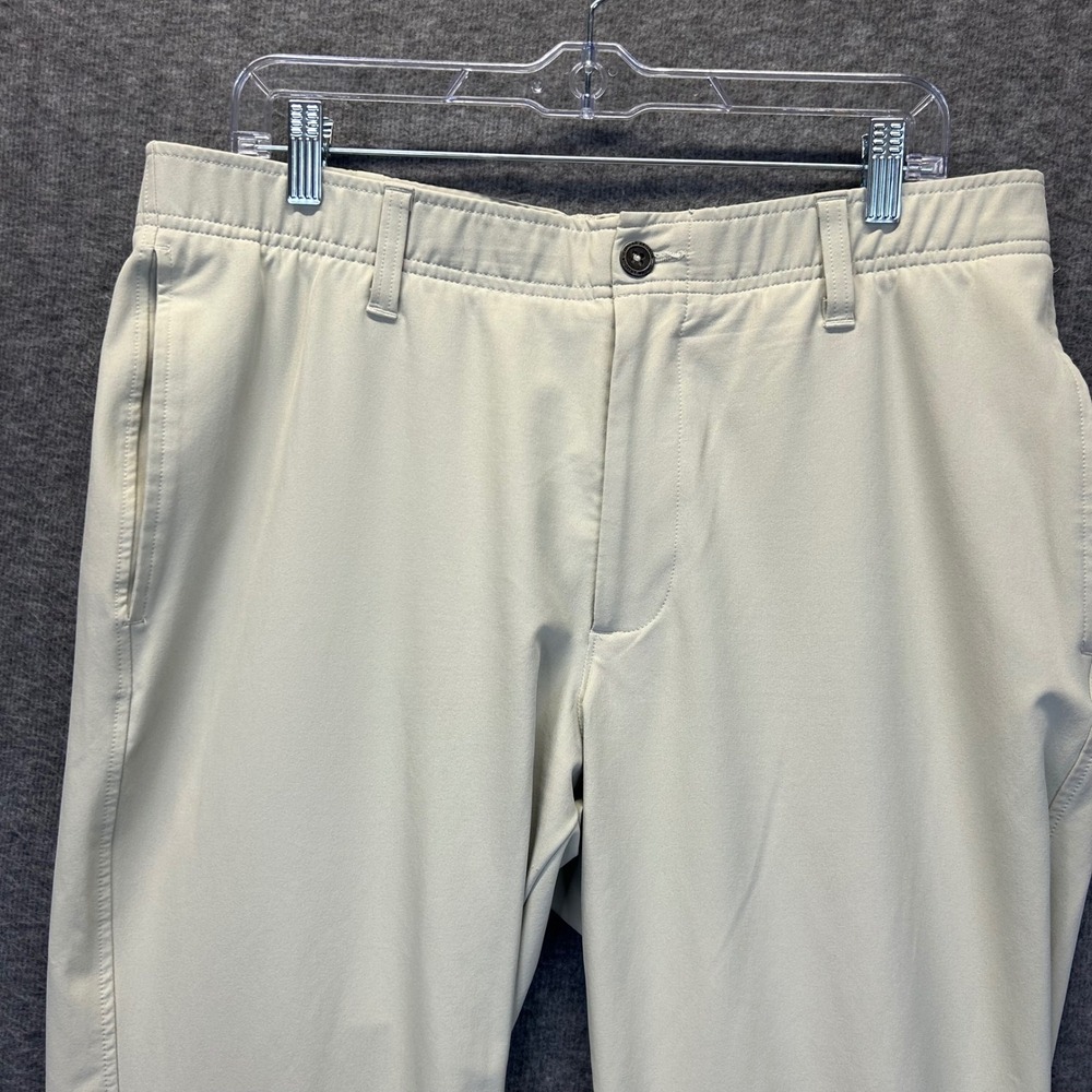 Under Armour Mens Golf Pants 36x30 Tan Khaki Performance Stretch Trousers